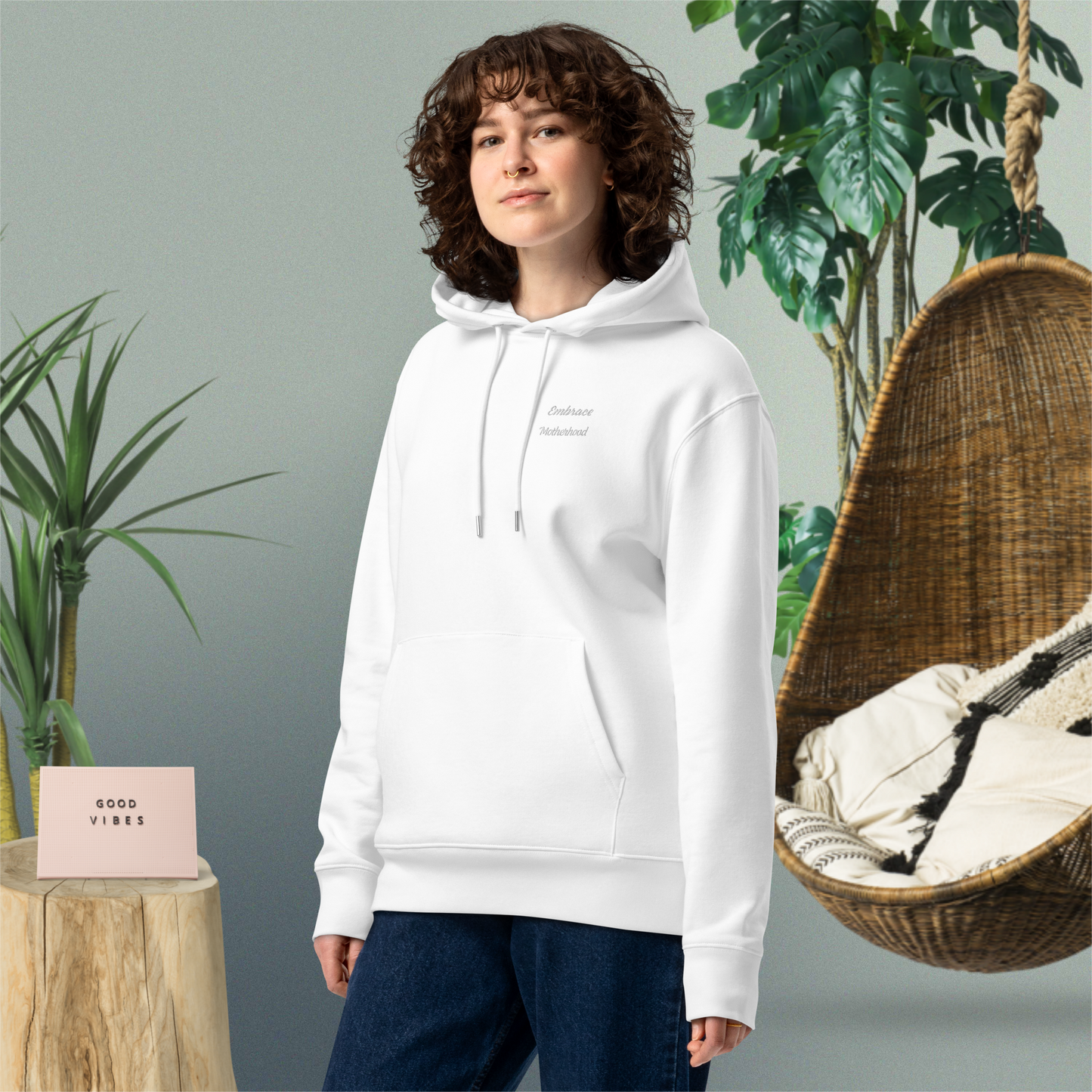 Unisex Motivational and Minimalist Eco Hoodie