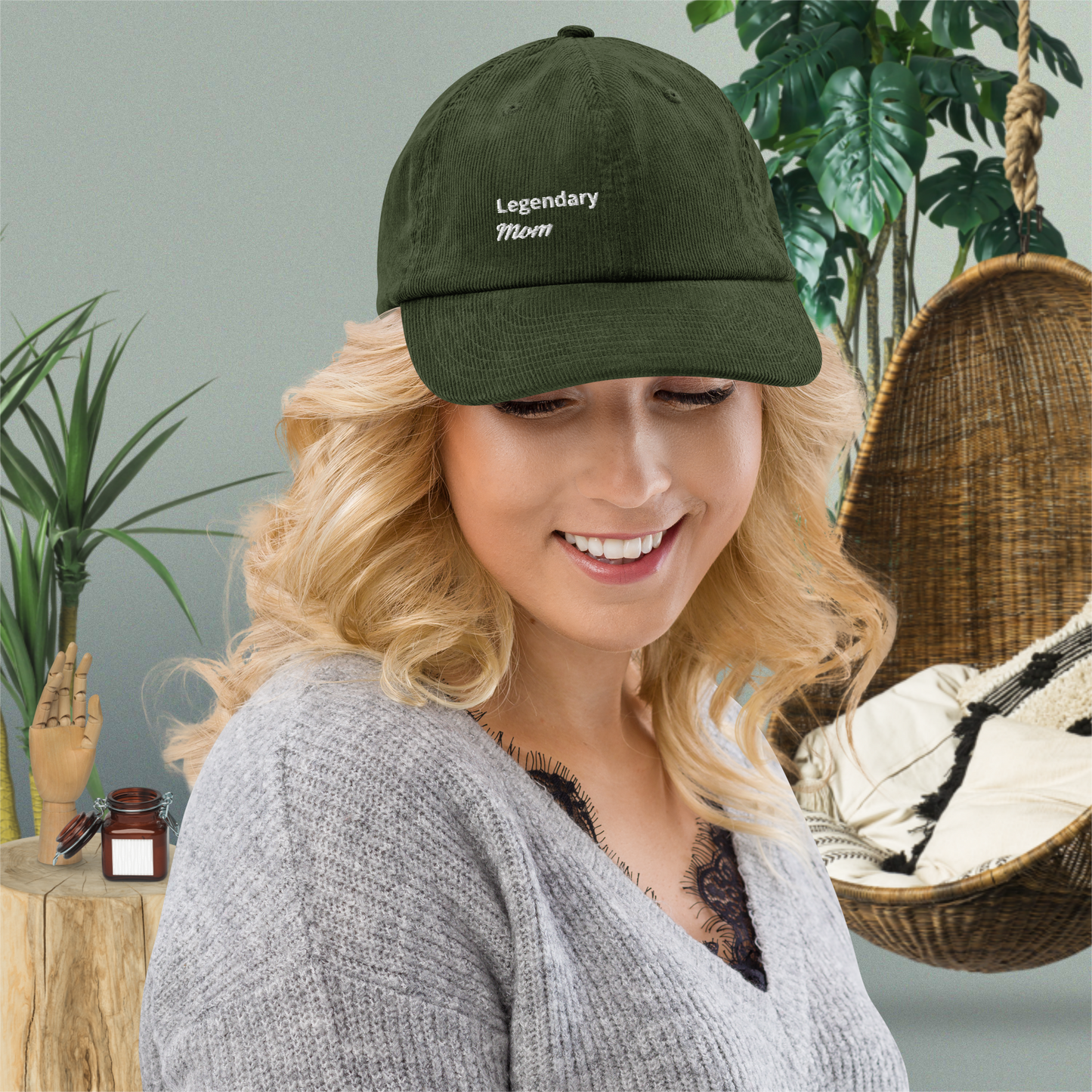 Legendary Mom | Corduroy Cap