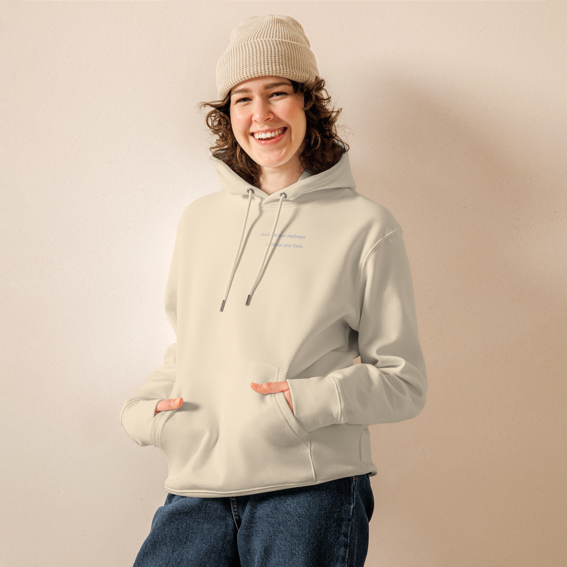 Unisex Motivational and Minimalist Eco Hoodie