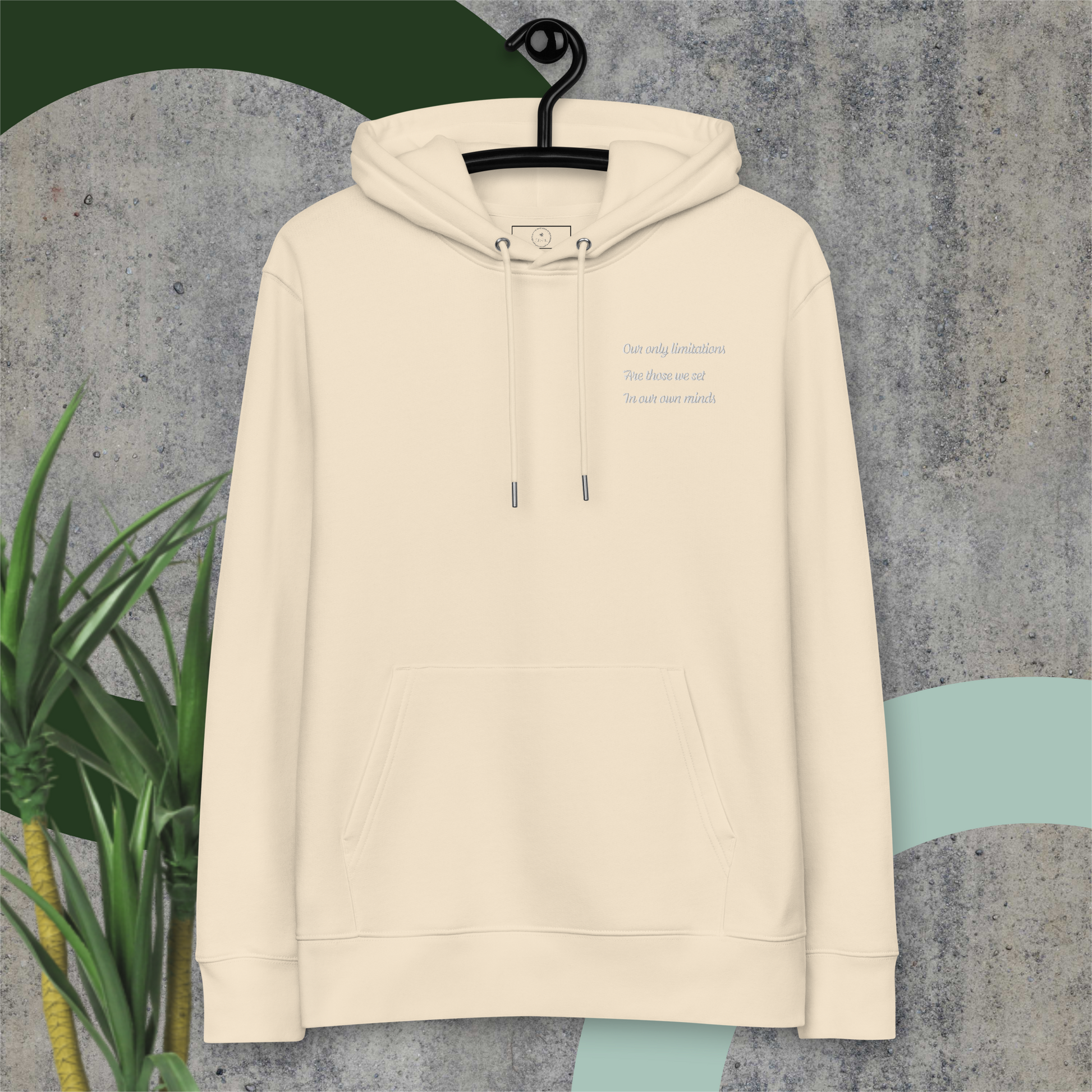 Unisex Motivational and Minimalist Eco Hoodie