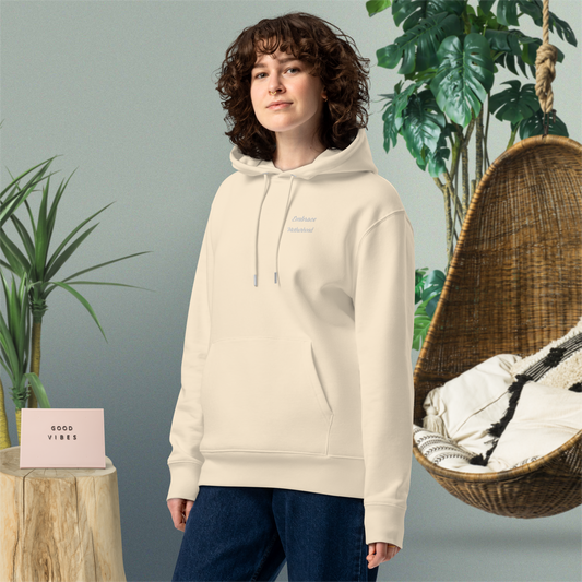 Unisex Motivational and Minimalist Eco Hoodie