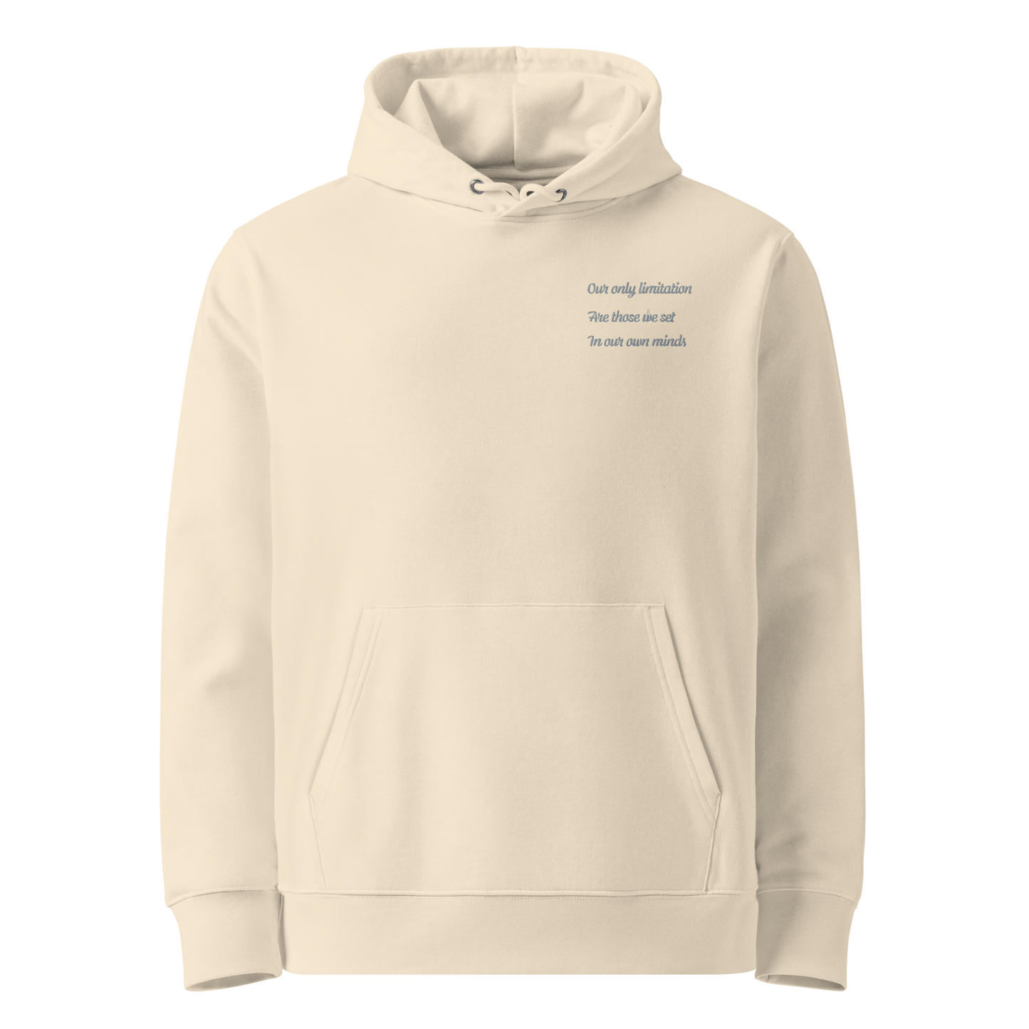 Unisex Motivational and Minimalist Eco Hoodie