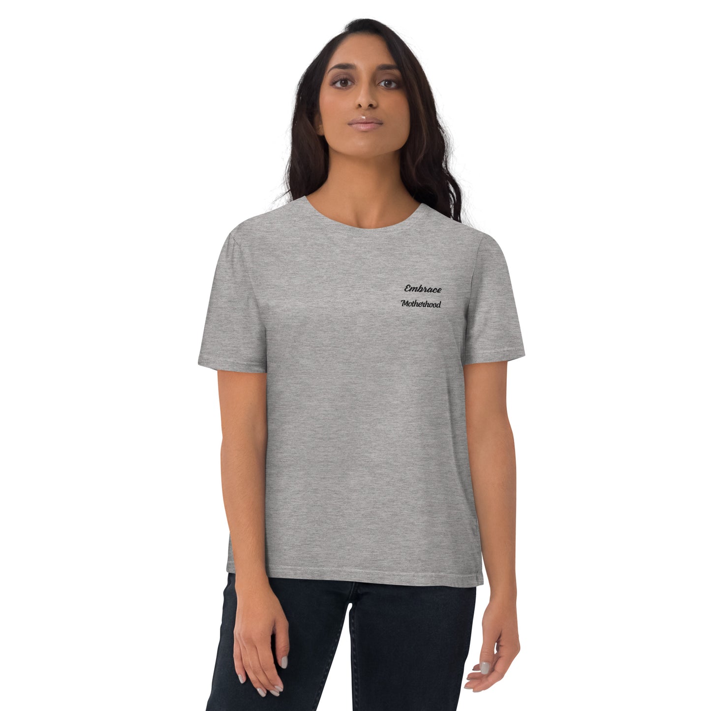 Organic Cotton Sustainable Grey T-shirt Motivational Minimalist