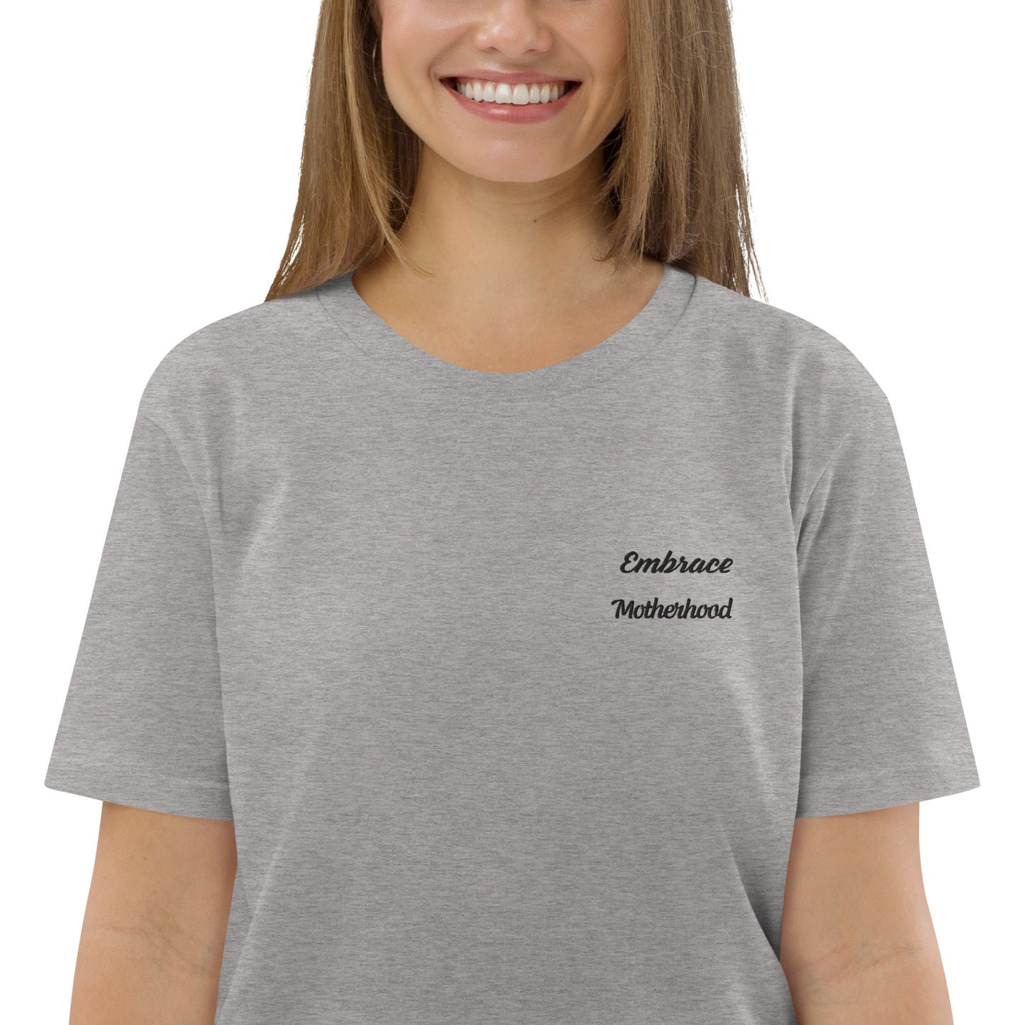 Organic Cotton Sustainable Grey T-shirt Motivational Minimalist