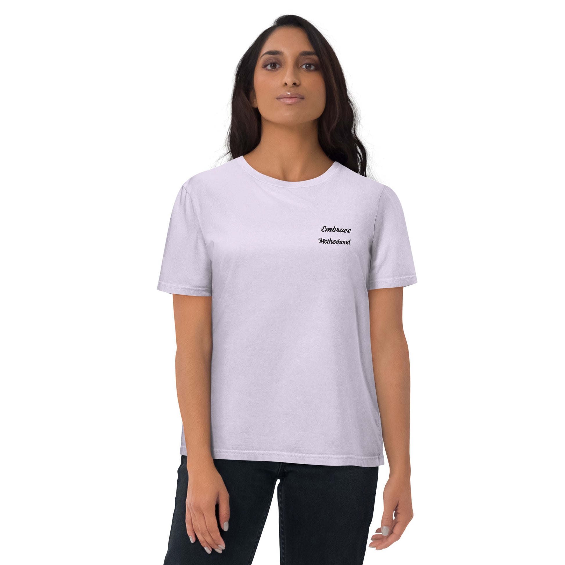 Organic Cotton Sustainable Lavender T-shirt Motivational Minimalist