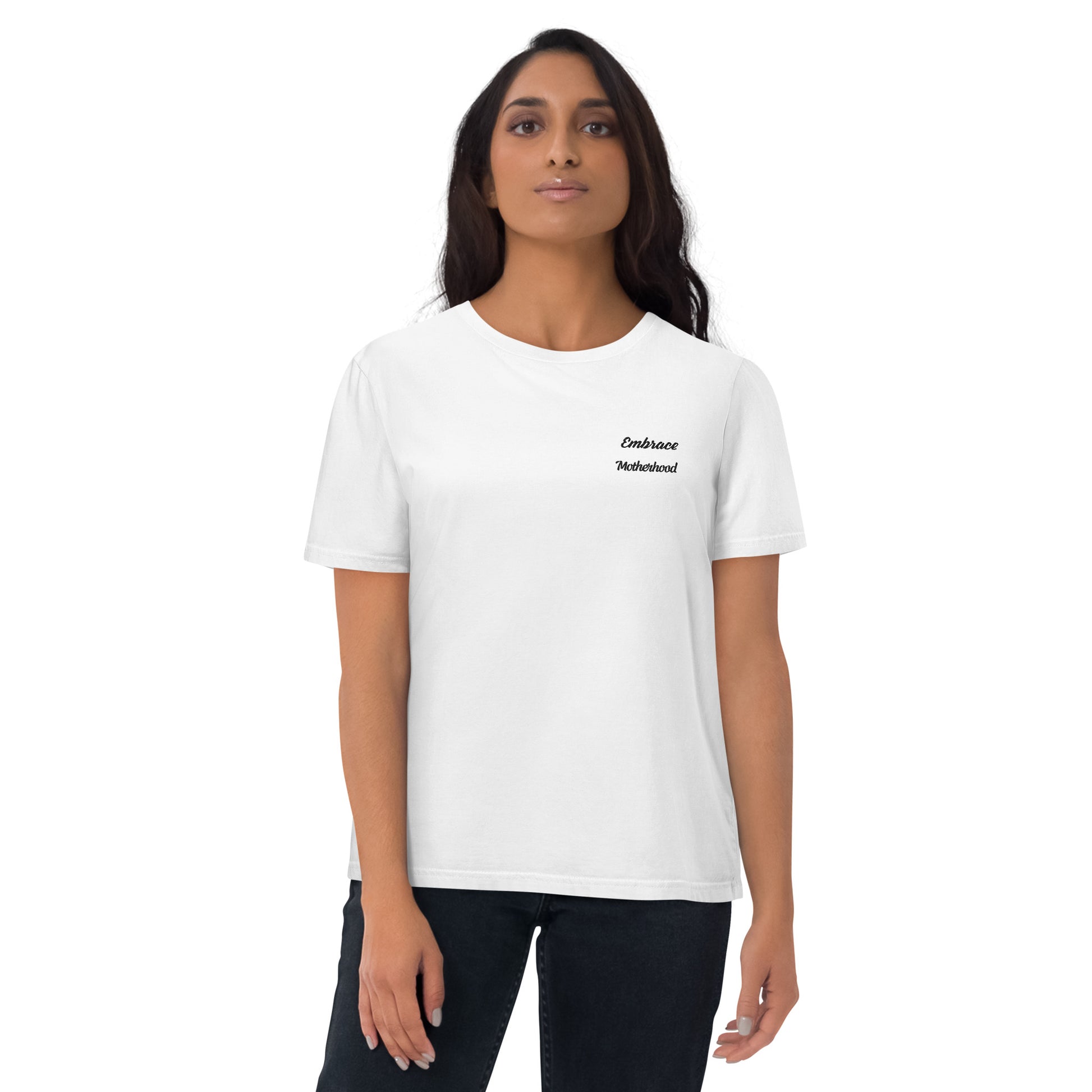 Organic Cotton Sustainable White T-shirt Motivational Minimalist